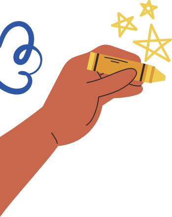 Mão desenhando